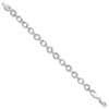 Lex & Lu Sterling Silver Polished and Textured Link Bracelet LAL48030 - 2 - Lex & Lu