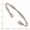 Lex & Lu Sterling Silver Textured & Polished Twisted Cuff Bracelet - 2 - Lex & Lu