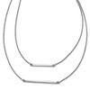 Lex & Lu Sterling Silver Double 1.4 mm Strand Necklace - Lex & Lu