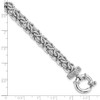 Lex & Lu Sterling Silver Polished and Textured CZ Bracelet - 4 - Lex & Lu