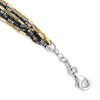 Lex & Lu Sterling Silver Gold/Black Rhodium-plated Necklace - 3 - Lex & Lu