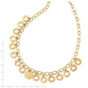 Lex & Lu Sterling Silver Gold-tone Circles Necklace - 3 - Lex & Lu