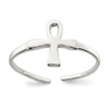 Lex & Lu Sterling Silver Ankh (Egyptian Cross) Toe Ring - Lex & Lu