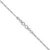 Lex & Lu Sterling Silver Infinity Anklet 9'' - Lex & Lu