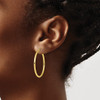 Lex & Lu 10k Yellow Gold Polished Hinged Hoop Earrings LAL48510 - 3 - Lex & Lu