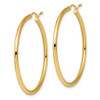 Lex & Lu 10k Yellow Gold Polished Hinged Hoop Earrings LAL48511 - 2 - Lex & Lu