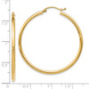 Lex & Lu 10k Yellow Gold Polished Hinged Hoop Earrings LAL48511 - 4 - Lex & Lu