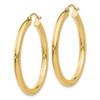 Lex & Lu 10k Yellow Gold Polished Hinged Hoop Earrings LAL48517 - 2 - Lex & Lu