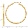 Lex & Lu 10k Yellow Gold Textured Hinged Hoop Earrings LAL48520 - 4 - Lex & Lu