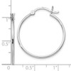 Lex & Lu Sterling Silver Polished Hinged Hoop Earrings LAL48562 - 4 - Lex & Lu