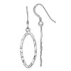 Lex & Lu Sterling Silver D/C Shepherd Hook Dangle Earrings - Lex & Lu