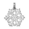 Lex & Lu Sterling Silver Enameled Snowflake Charm - 4 - Lex & Lu