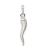 Lex & Lu Sterling Silver Italian Horn Pendant LAL4188 LALQC6096 - 4 - Lex & Lu