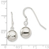 Lex & Lu Sterling Silver 10mm D/C Bead Dangle Earrings - 4 - Lex & Lu