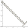 Lex & Lu Sterling Silver Toggle Link Bracelet 7.5'' - 5 - Lex & Lu