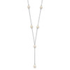 Lex & Lu Sterling Silver White Freshwater Cultured Pearl Necklace 16'' - Lex & Lu