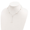 Lex & Lu Sterling Silver White Freshwater Cultured Pearl Necklace 16'' - 4 - Lex & Lu