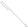 Lex & Lu Sterling Silver Heart Link Anklet 9'' - 7 - Lex & Lu