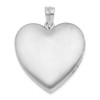 Lex & Lu Sterling Silver 24mm Plain Heart Locket - 3 - Lex & Lu