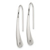 Lex & Lu Sterling Silver Teardrop Wire Earrings - 2 - Lex & Lu