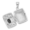 Lex & Lu Sterling Silver Onyx Locket - 5 - Lex & Lu