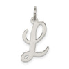 Lex & Lu Sterling Silver Medium Script Initial L Charm - Lex & Lu