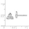 Lex & Lu Sterling Silver w/Rhodium Trinity Post Earrings - 4 - Lex & Lu