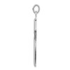 Lex & Lu Sterling Silver Polished and Satin Cross Pendant LAL5724 - 2 - Lex & Lu