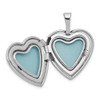 Lex & Lu Sterling Silver & Diamond 16mm D/C Heart Locket - 5 - Lex & Lu