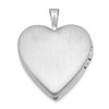 Lex & Lu Sterling Silver 20mm Satin Pink Ribbon Love Heart Locket - 3 - Lex & Lu