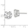 Lex & Lu Sterling Silver 10mm Round Basket Set CZ Stud Earrings - 4 - Lex & Lu