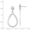 Lex & Lu Sterling Silver Teardrop Post Dangle Earrings - 4 - Lex & Lu