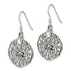 Lex & Lu Sterling Silver Antiqued Filigree Dangle Earrings - 2 - Lex & Lu