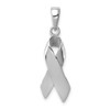 Lex & Lu Sterling Silver Cancer Awareness Ribbon Charm - Lex & Lu