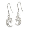 Lex & Lu Sterling Silver Moon & Star Earrings - 2 - Lex & Lu