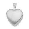 Lex & Lu Sterling Silver & Diamond Polished 12mm Heart Locket LAL6161 - 3 - Lex & Lu