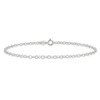 Lex & Lu Sterling Silver 0.85mm Fancy Anklet 10'' - 3 - Lex & Lu