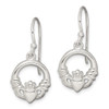 Lex & Lu Sterling Silver Claddagh Dangle Earrings - 2 - Lex & Lu
