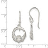 Lex & Lu Sterling Silver Claddagh Dangle Earrings - 4 - Lex & Lu