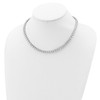 Lex & Lu Sterling Silver Fancy CZ Necklace 17'' - 4 - Lex & Lu