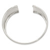 Lex & Lu Sterling Silver 30mm Cuff Bangle Bracelet LAL6352 - 2 - Lex & Lu