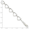 Lex & Lu Sterling Silver Heart Link Bracelet 7'' LAL6443 - 5 - Lex & Lu