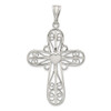 Lex & Lu Sterling Silver Heart Cross Pendant - Lex & Lu