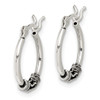 Lex & Lu Sterling Silver Round Antiqued Fancy Earrings - 2 - Lex & Lu