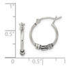 Lex & Lu Sterling Silver Round Antiqued Fancy Earrings - 4 - Lex & Lu