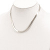 Lex & Lu Sterling Silver 5mm Polished NecklaceCollar 14'' - 4 - Lex & Lu