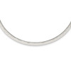 Lex & Lu Sterling Silver Polished Hammered 6mm NecklaceCollar 14'' - Lex & Lu