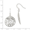 Lex & Lu Sterling Silver Polished Round Fancy Dangle Earrings - 4 - Lex & Lu
