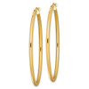Lex & Lu Sterling Silver Gold Plated Oval Hollow Hoop Earrings - 2 - Lex & Lu
