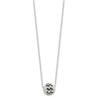Lex & Lu Sterling Silver Black & White Crystals Necklace 18'' - 2 - Lex & Lu